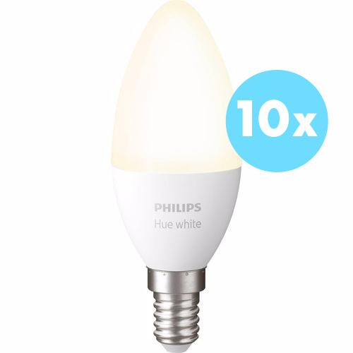 Philips Hue E14 Kaarslamp Warm Wit 10-Pack
